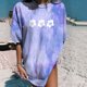 thumbnail image 2 of Blusa de manga corta con estampado de manga corta vintage para mujer Pompotops  hfajkhk129885, 2 of 9