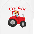 thumbnail image 4 of Inktastic Farmer Tractor Little Sis Girls Baby Bodysuit, 4 of 5