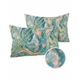 thumbnail image 6 of Outdoor Pillow Covers Throws Modern Abstract Teal Pink Marble Texture,Waterproof Pillow Cases Pack of 2 Geometric Golden Lines,Durable Cushion Cover Pillowcase for Patio Balcony Couch Garden, 6 of 7