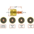 thumbnail image 2 of Large Diameter Gas Lens Collet Body for TIG Welding Torches 9/20/25 - .02" & .040" (0.5 & 1.0mm) - Model: 45V0204S - (10 PACK), 2 of 3