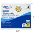 thumbnail image 6 of Equate Nighttime Sleep-Aid Diphenhydramine HCl 25 mg Caplets, 24 Count, Compare to Simply Sleep® Active Ingredient, 6 of 7