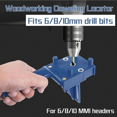 

Mittory Handheld Woodworking Doweling Tool Drill Guide Wood Dowel Drilling Hole Saw
