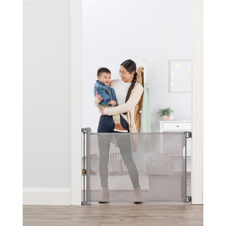 Regalo Retractable Baby Gate Expands up to 50 Wide Includes Wall Mounts