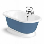 American Bath Factory T100B-OB-P Nobb Hill 60 in. Splash Of Color Acrastone Bath Tub