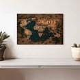 thumbnail image 2 of Elephant Stock Coffee World Map Wall Art - Horizontal Canvas Wall Art - Kitchen Wall Decor - Food And Drink Canvas - Teal And Brown Decor - 12" x 8", 2 of 8