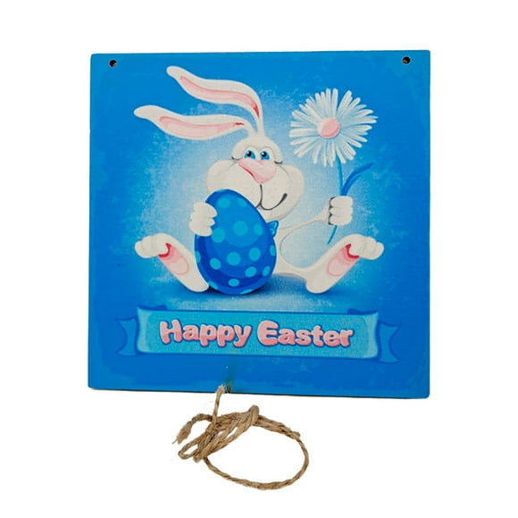 TopLLC Easter Decorations Easter Cadeaux en Bois Déco Artisanat Rabbit Annonce Déco de Printemps en Liquidation