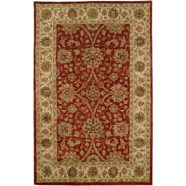 K2 Floor Style Empire Ivory/Black Hand-Tufted Wool Area Rug