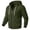 Army Green(Drawstring), variant on Coorders Mens Fleece Drawstring Zip Hooded Jackets Long Sleeve, Mens and Big Mens Lightweight Basis Sweatshirt Hooded ,Big and Tall Army Green,Size XXL
