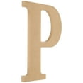 thumbnail image 4 of MPI WOOD PRODUCTS Classic Wood Letter P Decoration, 4 of 4