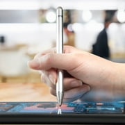 ASUS Chromebook Flip C434 Stylus Pen, BoxWave AccuPoint Active Stylus Electronic Stylus with Ultra Fine Tip for ASUS Chromebook Flip C434 - Metallic Silver