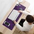 thumbnail image 3 of Long Mouse Pads for Desk,Purple Black Ornament Eye Pattern Desk Mats on Top Of Desks, Desk Mouse Pad Extra Large with 3mm Non-Slip Base and Stitched Edge for Gaming,Office,Work,Home 31.5"x11.8", 3 of 6