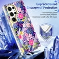 thumbnail image 5 of Tarise for Samsung Galaxy S23 Ultra 5G Phone Case, [Wireless Charging] Shockproof Drop Proof Rugged Hybid Back Cover with TPU Impact Resistant Bumper for Samsung S23 Ultra 6.8" (2023), Flower, 5 of 7