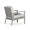 thumbnail image 4 of Accent Chair, Upholstered Armchair Deep Seat Eucalyptus Chair, Eucalyptus Wood Frame Reading Chair for Indoor Outdoor Patio Lawn & Garden, Driftwood Gray Finish+Sage Cushions, 4 of 5