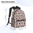 thumbnail image 3 of Lafuoo Christmas Cat Pattern Casual Backpack, Large Capacity Adjustable Shoulder Strap Computer Backpack, Unisex, Suitable for Campus, Business,Travel-One Size, 3 of 6