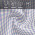 thumbnail image 5 of Purple Cloth Napkins, Grid Checkered Plaid Gingham Lattice Trellis Washable and Reusable Dinner Napkins Set of 8, Table Napkin for Kitchen Party Birthday Wedding Hotel Housewarming 20"x20", 5 of 8