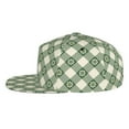thumbnail image 3 of Fotbe Daisy Plaid Green Flat Bill Visor Cap Classic Snapback Hat Polyester Foam Trucker Hat Trucker Cap Adjustable Baseball Cap, 3 of 9