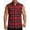 D#Red, variant on DPTALR Men's Frayed Edge Plaid Vest,Sleeveless Button Up Shirt with Chest Pocket,Purple,Big Men's,Tall Men's XL,Young Men's Tank Tops