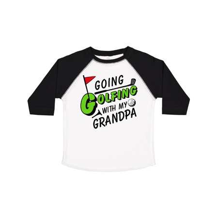 

Inktastic Going Golfing with My Grandpa- Kids Golf Gift Toddler Boy or Toddler Girl T-Shirt