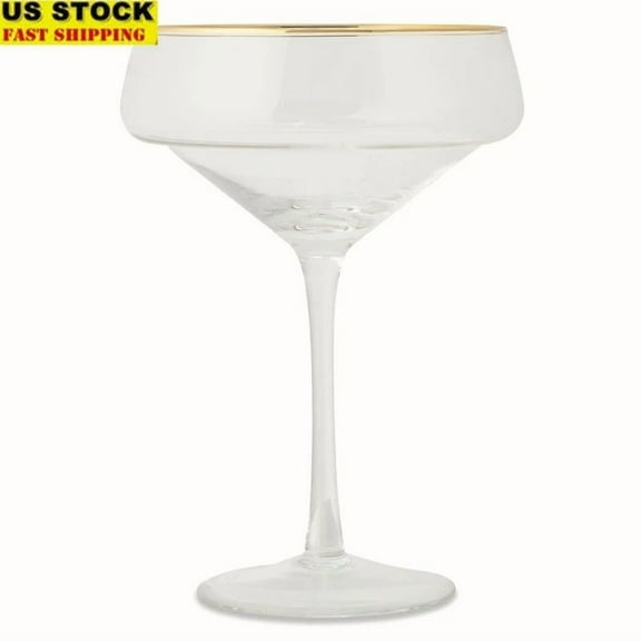 Elegant 14Oz Coupe Cocktail Glass Martini Champagne Drinkware Home Bar New