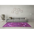 thumbnail image 3 of Ahgly Company Indoor Rectangle Oriental Purple Industrial Area Rugs, 4' x 6', 3 of 4
