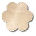 thumbnail image 2 of Unfinished Wood Etched Girls Flower Shape | Paint By Line Crafts 12" / 1/8", 2 of 2