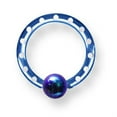 thumbnail image 2 of Designer Stainless Steel Plated Sgss Industrial Style Captive 12G (2Mm) 7/16 (12Mm) Dia W 5Mm Ba Made In China -Jewelry By Sweet Pea Creations, 2 of 2