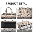 thumbnail image 4 of Large Capacity Tote Bag,Dachshund and Flower Handbag Fashion Luxury Tote Bag,15.7"x13"x 5.1" Inches,Laptop Compatible, 4 of 6