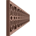 thumbnail image 3 of Ekena Millwork 46 3/8"W x 4"H x 3/8"T Blume Fretwork Moulding, Walnut, 3 of 13