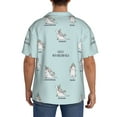 thumbnail image 5 of Disketp Men's Hawaiian Cute Unicorn Doing Yoga Pose Print Shirts Button Down Holiday Beach Shirts-Large, 5 of 7