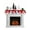 Red, variant on Red Blue Christmas Snowman Mantel Scarf Fireplace Decorations for Living Room, Green Xmas Tree Winter Cardinal Fireplace Mantel Scarf Cover Runner for Halloween/Thanksgiving/Christmas Decor 70"x17"