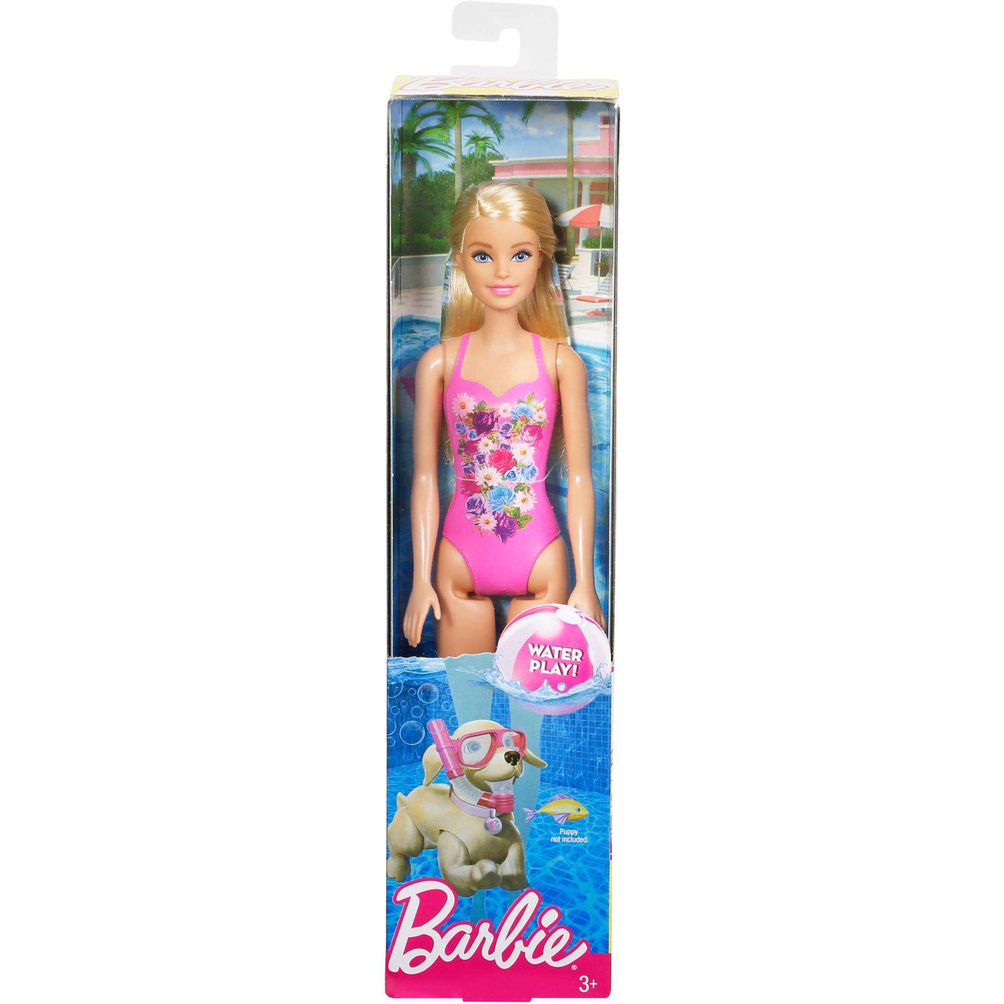 Barbie Beach Doll with Pink Graphic One-Piece Swimsuit - image 4 of 5