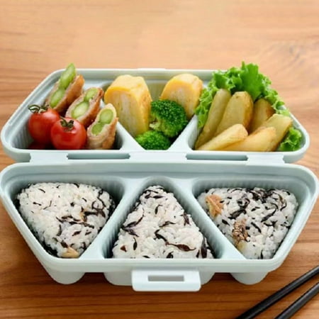 

Tuelaly Non-stick Rice Ball Mold BPA Free Food Grade Triangle 6 Cavity Sushi Maker Bento Mold Kitchen Accessories