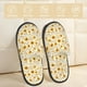 thumbnail image 2 of Fotbe Brown Leaf Sunflower Pantuflas Peludas para Mujer con Estampado, Zapatillas de Peluche, Zapatos de Invierno para Casa, Uso Interior y Exterior-Medium, 2 of 8
