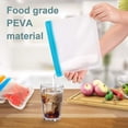 thumbnail image 5 of Reusable Storage Bags, 12 Pack Bpa Free Leakproof Freezer Bag For Liquid Lunch Sandwich Marinate Meat Fruits - 2 Gallon, 5 Sandwich And 5 Small Bags,, 5 of 5