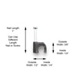 thumbnail image 4 of THE CIMPLE CO - Electrical Wire Cable Clips - Black -10 Pieces- CATV Nail Clips 1/4 in (6mm), 4 of 9