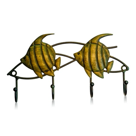 

Made Easy Kit Hook Style Wall Mount Iron Key Rack