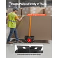 thumbnail image 5 of Panel Dolly 1000 lbs Capacity Adjustable Clamp Cart with 10 Inch Rubber Wheels for Drywall Steel Panels Mattress Doors Black, 5 of 6