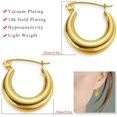 thumbnail image 3 of Earrings for Women, 14K Gold plated Hoop Earrings for Women & Silver Hoop Earrings for Women, Hypoallergenic Earrings Set for Women, Trendy Jewelry Gifts for Lover Mom, 3 of 5
