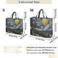 thumbnail image 2 of FORMRS Womens Corduroy Tote Bag Crossbody Shoulder Handbag with Pocket, Swirling Starry Sky, 2 of 7