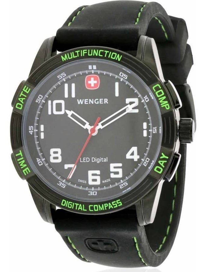 wenger watch with analog compass