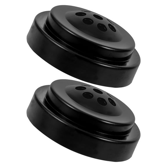 Supvox 2Pack Small Flags Stand Black Plastic Indoor Flagpole Base For Offices Home Use Conference Rooms