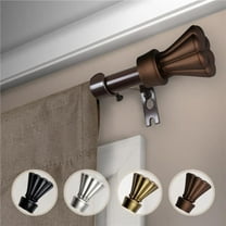 Central Design 5717-187 0.625 in. Dia. Pasha Curtain Rod, Cocoa - 18-28 in.