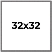 32x32 Frame Blue Kingsley Pewter Solid Wood Picture Frame Width 0.75 Inches |Interior Depth 0.5