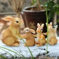 thumbnail image 5 of SLYNSHome 3Pcs Bunny Figurines Yard Decorations Outdoor,Garden Rabbit Statue Easter Rabbit Figurines Fairy Garden Accessories Micro Landscape Crafts Decor, 5 of 8