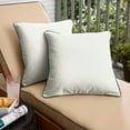thumbnail image 2 of Sunbrella  Canvas Natural/ Canvas Charcoal Indoor/ Outdoor Pillow Set 18 in x 18 in, 2 of 5