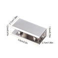 thumbnail image 2 of Moyic 4 unids/set soportes para estante de vidrio ajustables fuertes y duraderos abrazadera de vidrio Rectangular fácil de instalar Decoración del hogar, 2 of 6