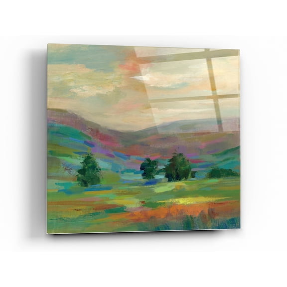 Epic Art 'Summer Hues' by Silvia Vassileva, Acrylic Glass Wall Art, 12"x12"