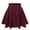Purple, variant on JWZUY Women's High Waist Corduroy Pleated Mini Skirt Button Front Elegant Solid Ruffle Hem Skirt Y2k Skirts Brown S