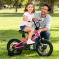 thumbnail image 3 of Korimefa Kids Bike, 12 inch Kids Bike BMX Style Bicycle with Training Wheels Coaster Brake for 2 3 4 Years Old Toddlers Boys Girls Multiple Colors (Pink), 3 of 14