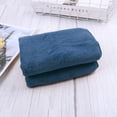 thumbnail image 4 of Clearance Under$1.96! 1-Piece Coral Fleece Towel - Soft, Highly Absorbent Bath or Beach Towel, 36x80cm (One Size, Navy), 4 of 8